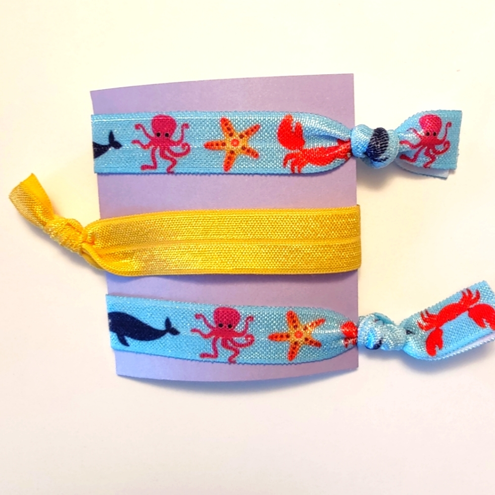 Hand crafted hair ties